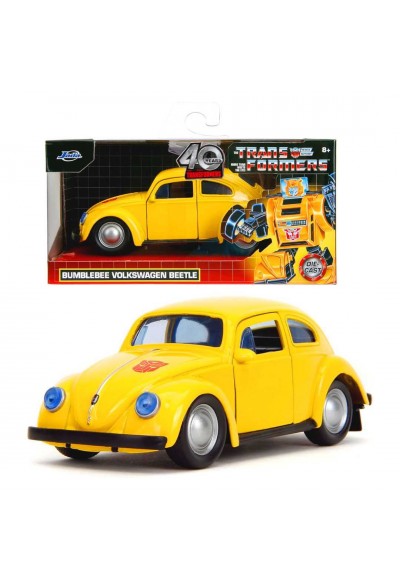 SİMBA JADA TRANSFORMERS 3112012 BUMBLEBEE VOLKSWAGEN BEETLE DİE CAST METAL ARABA 1:32