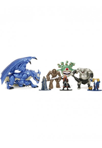 Jada Toys Dungeons And Dragons Mega Pack Nano Figürler, Lisanslı 7 Parça Set