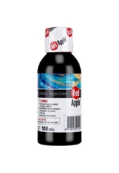 Red Apple 100 Ml Akrilik Boya Siyah