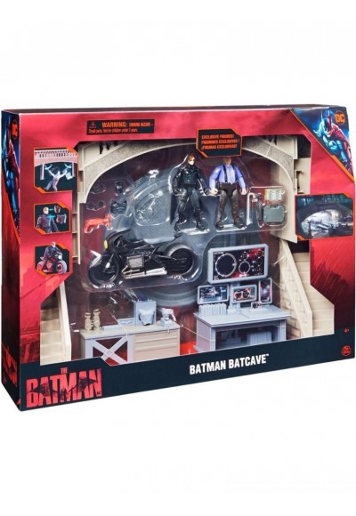 Batman Batcave Film Anları 1 Araç + 2 Figür -Spinmaster